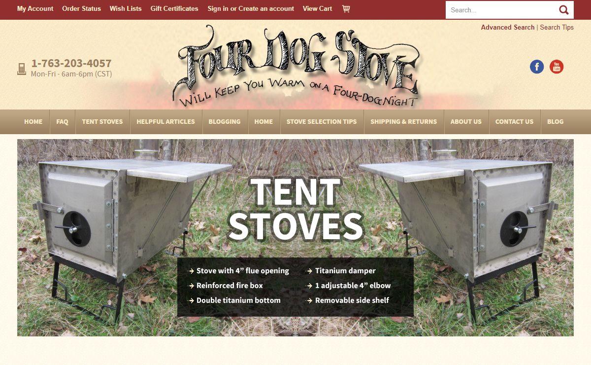 Four Dog Stoves | Camp Cookware, Titanuim Stoves, Camp & Tent Stoves