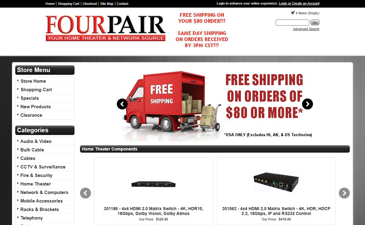 Home - Your Home Theater and Network Source for Cable and Components