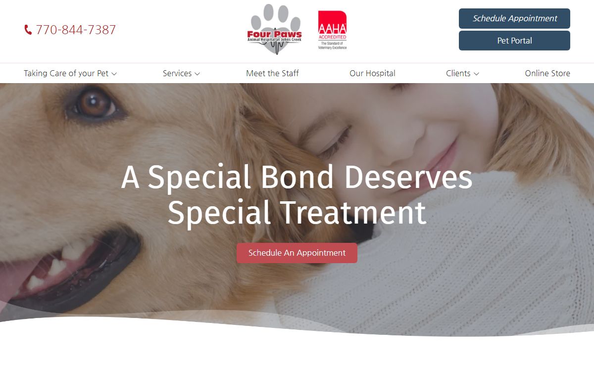 Johns Creek Vet | Animal Hospital | Four Paws Animal Hospital