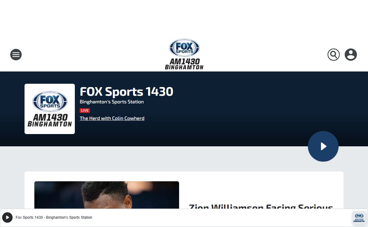 FOX Sports 1430 - Binghamton's Sports Station