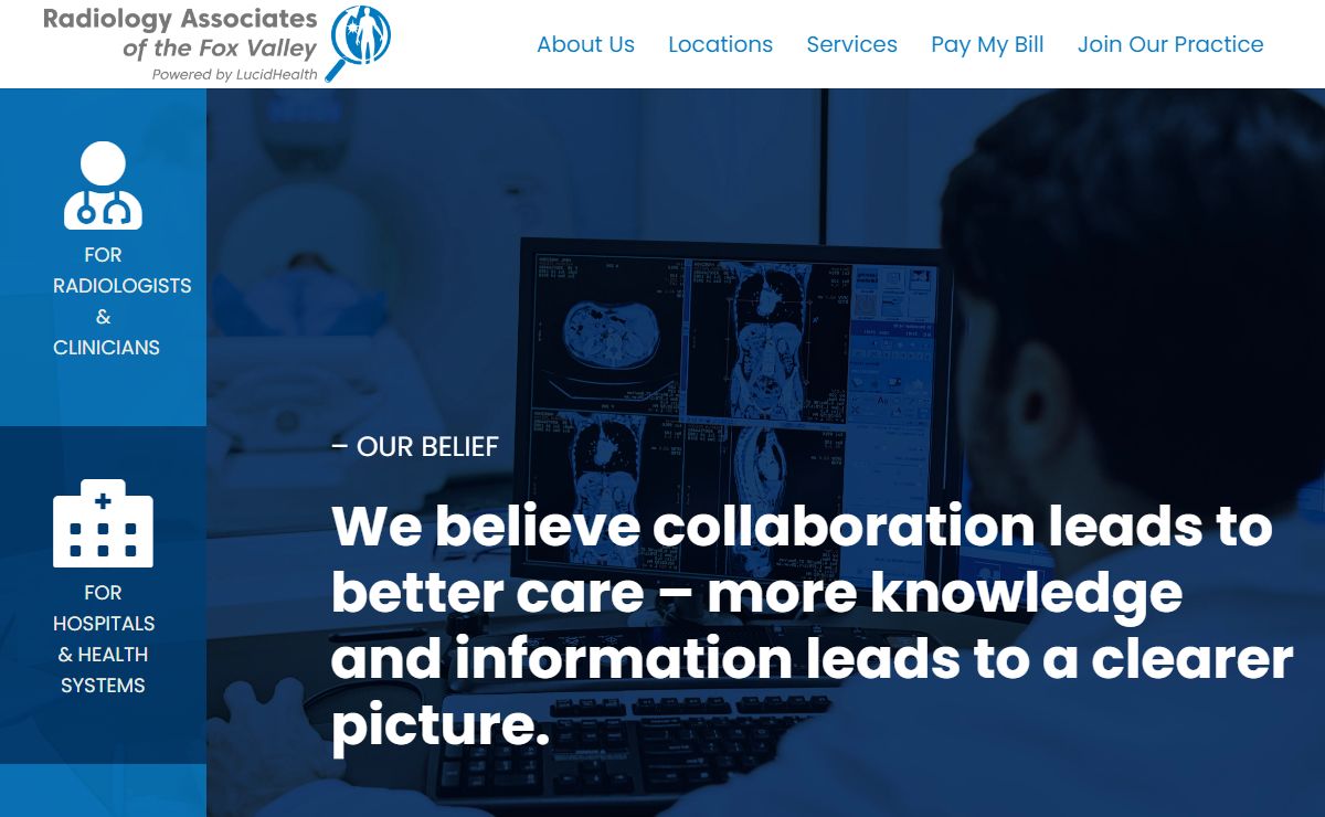 Radiology Associates of the Fox Valley - High-quality of subspecialized imaging care.