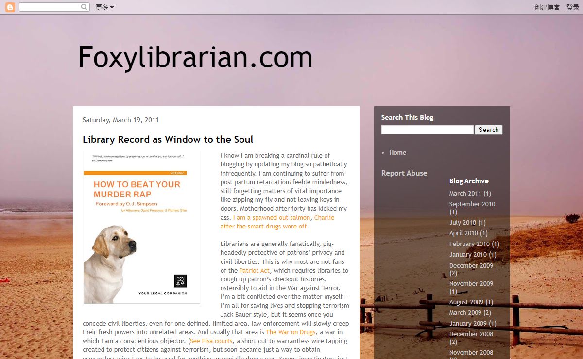 Foxylibrarian.com