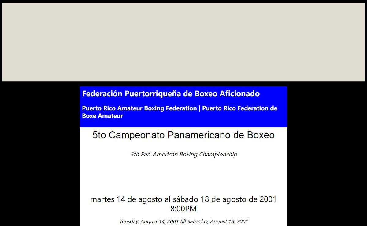 Federación Puertorriqueña de Boxeo Aficionado