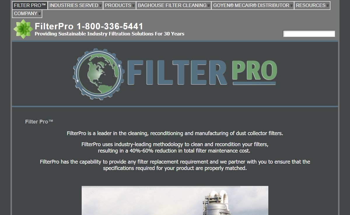 FilterPro 1-800-336-5441