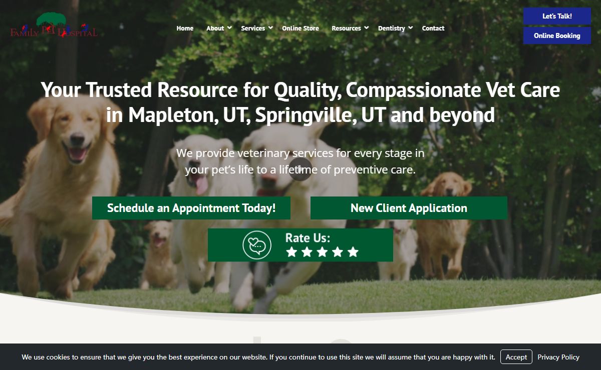 Vet Clinic in Mapleton, UT & Springville, UT | Family Pet Hospital