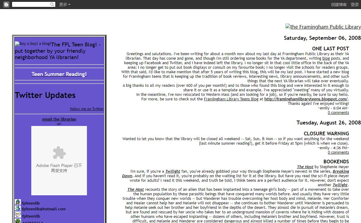 <~FPL Teen Blog~>