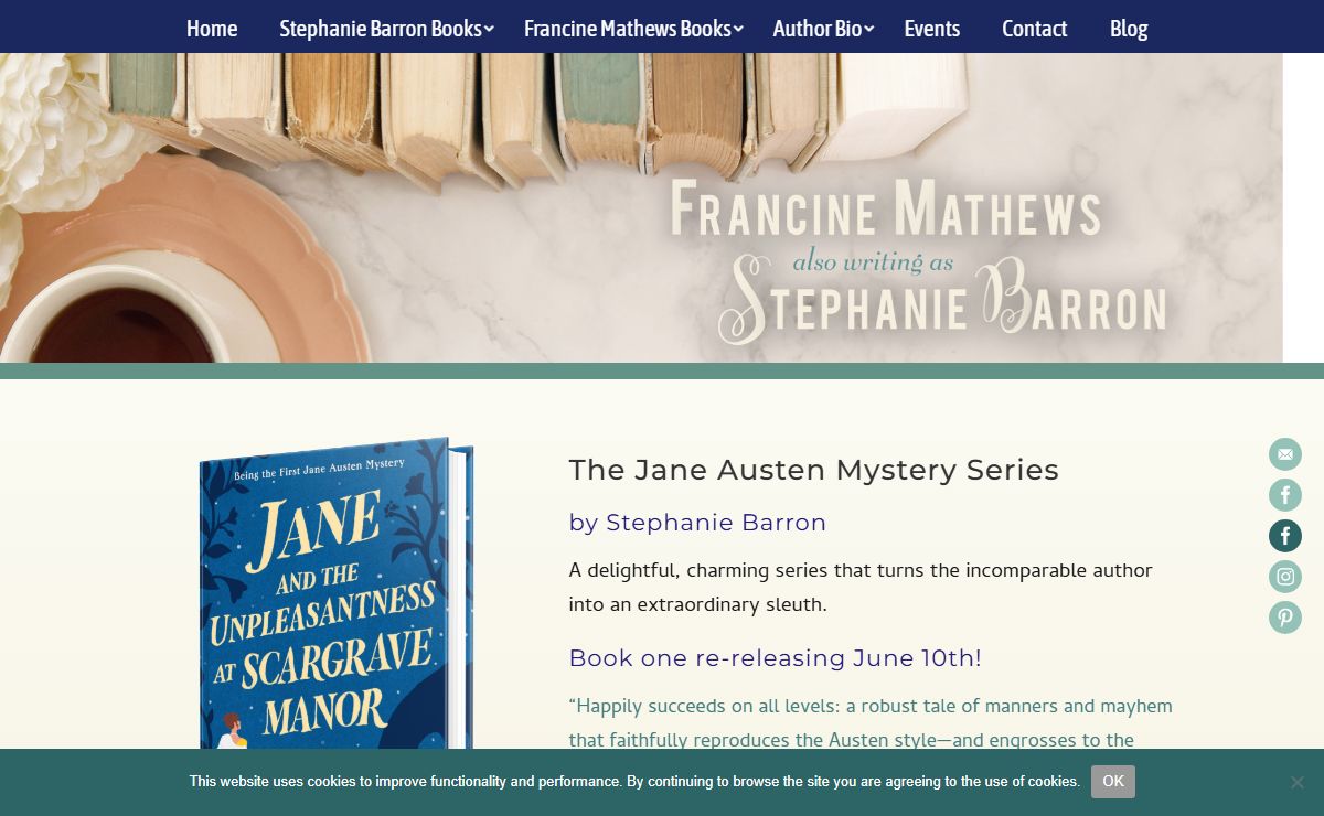 Francine Mathews | Stephanie Barron