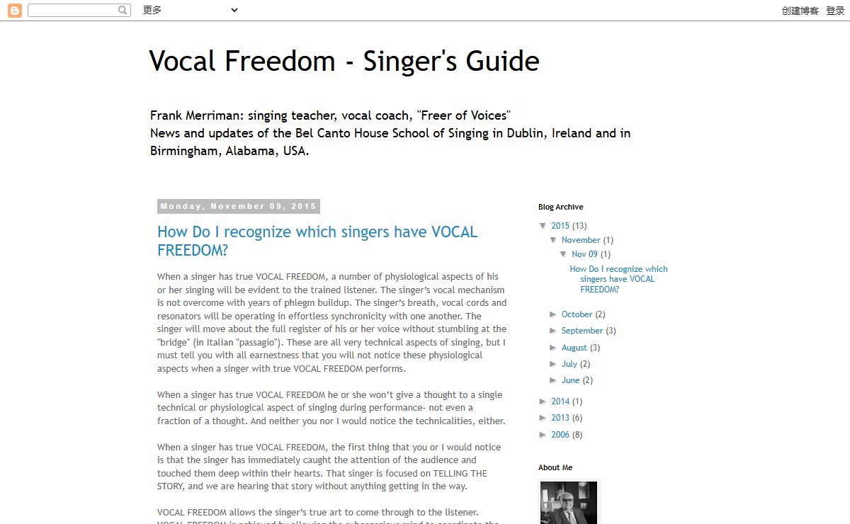 Vocal Freedom - Singer's Guide