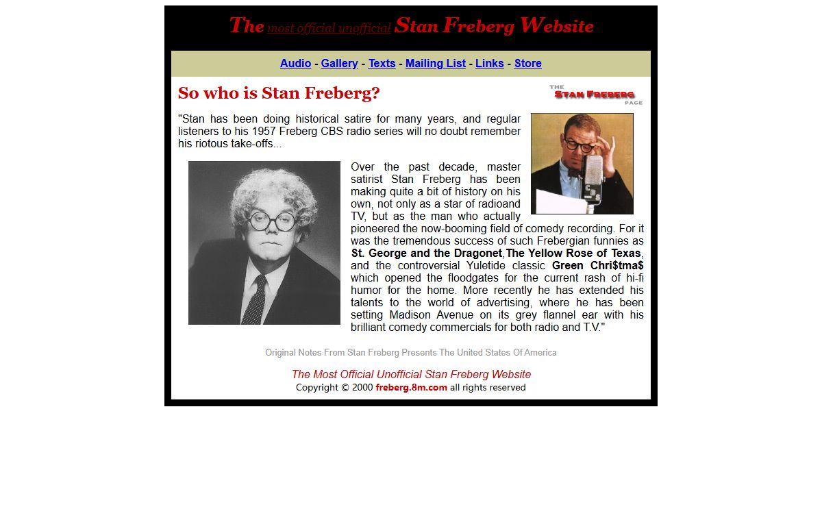 The Stan Freberg Page