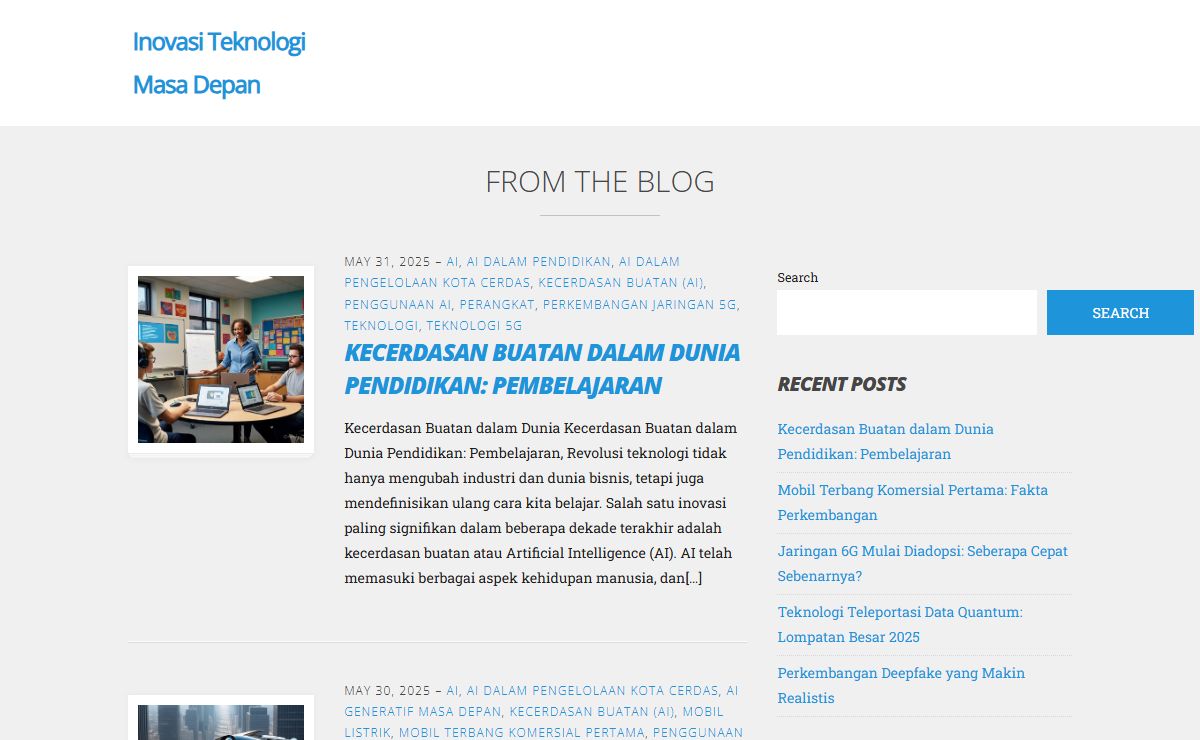 Inovasi Teknologi Masa Depan - My WordPress Blog