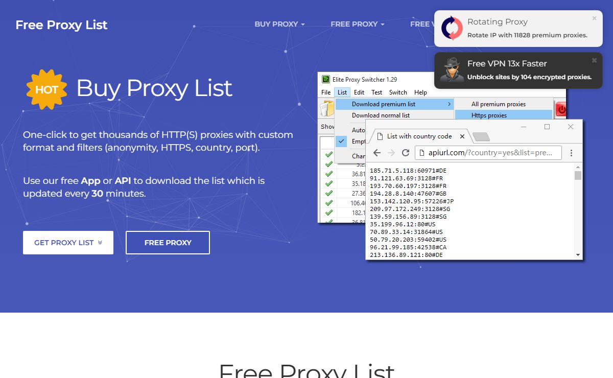 Free Proxy List - Just Checked Proxy List