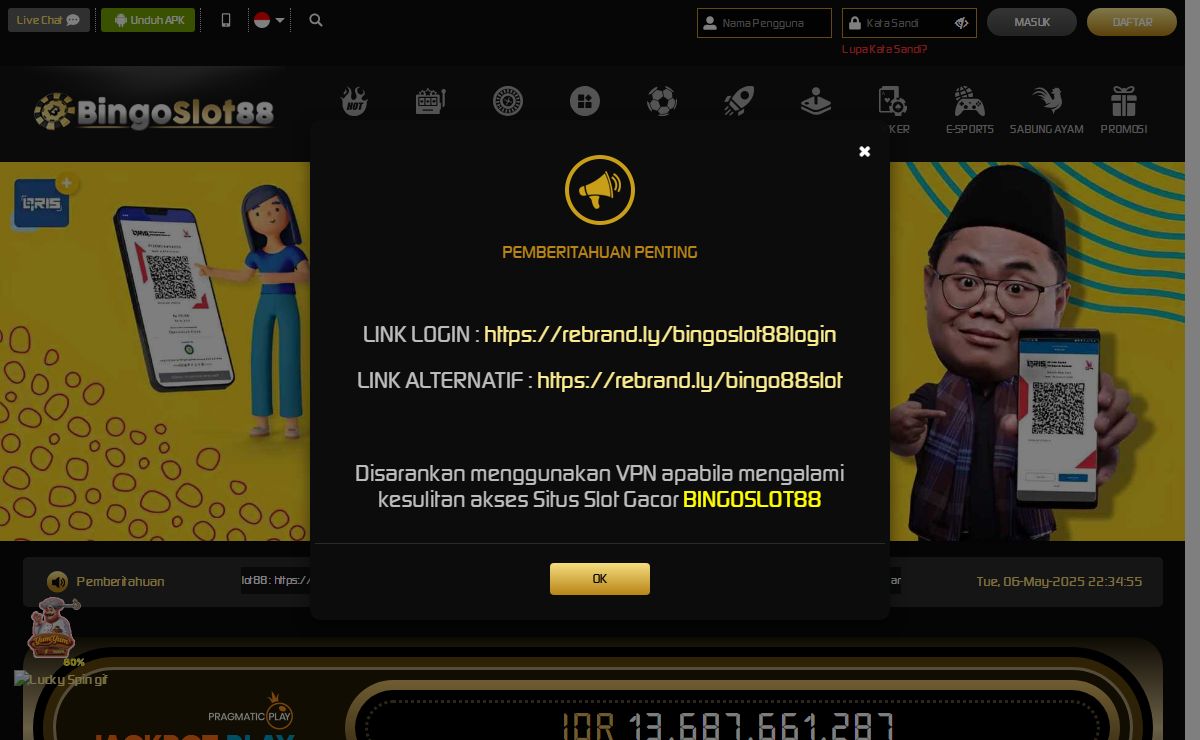 BINGOSLOT88: Situs Resmi Slot Gacor Hari Ini Link Gampang Menang Slot88 Dan Slot777 Terpercaya