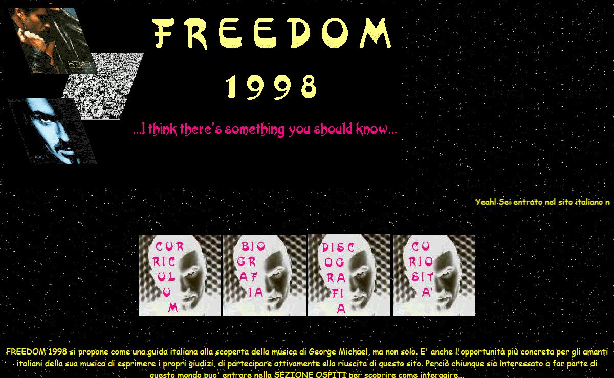 George Michael - Freedom '98 - Sito italiano