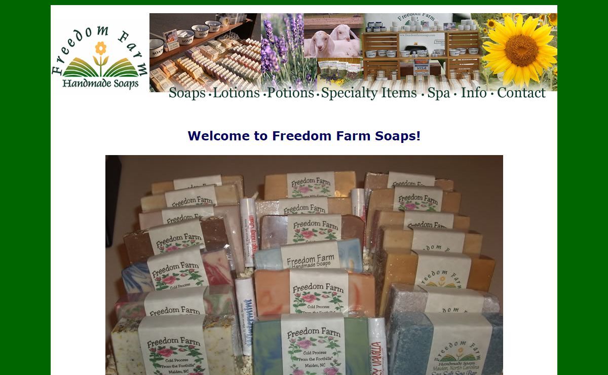 FREEDOM FARM SOAPS HAND MADE HOME MADE SOAPS