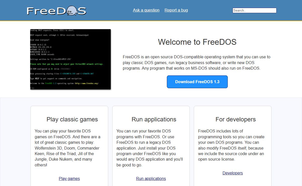 The FreeDOS Project