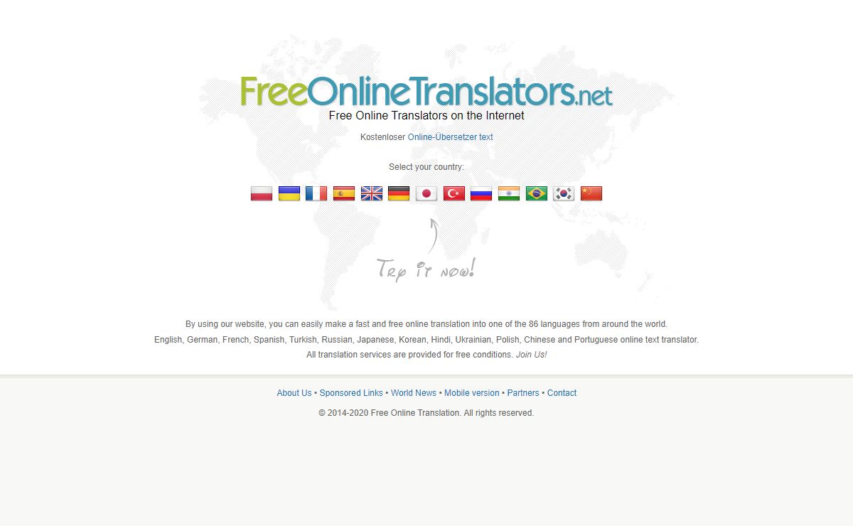 Free Online Translators on the Internet - Freeonlinetranslators.net