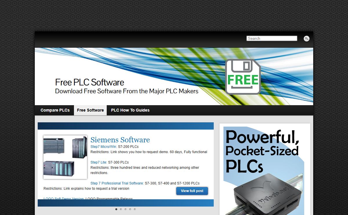 Free PLC Software » Download Free Software From the Major PLC Makers