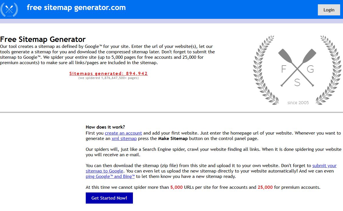 Free Sitemap Generator