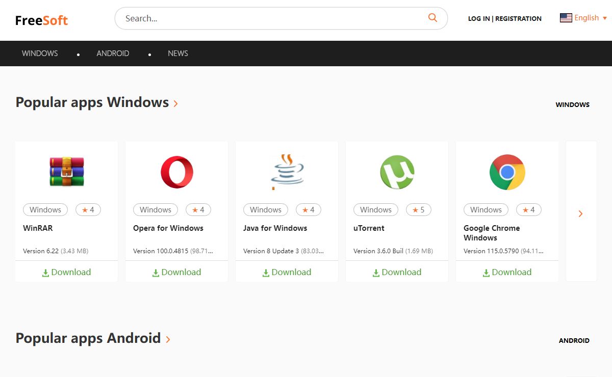 Free programs on FreeSoft, download software