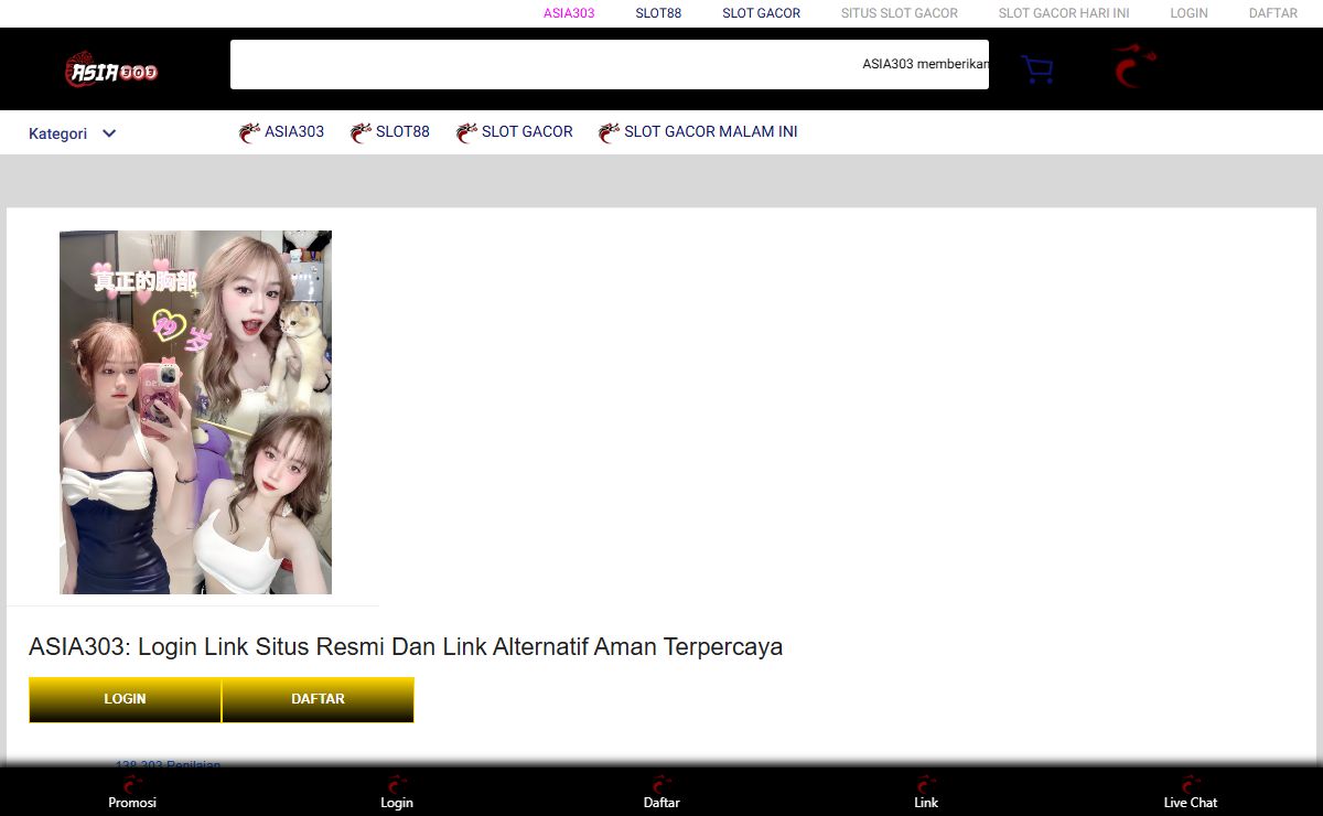 ASIA303: Login Link Situs Resmi Dan Link Alternatif Aman Terpercaya