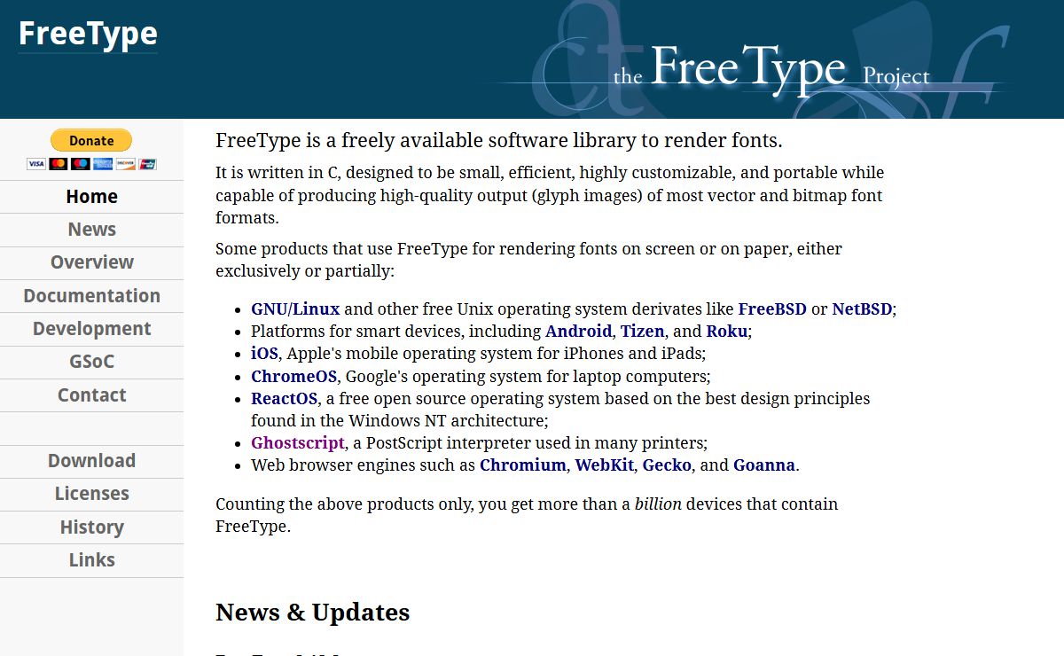 The FreeType Project