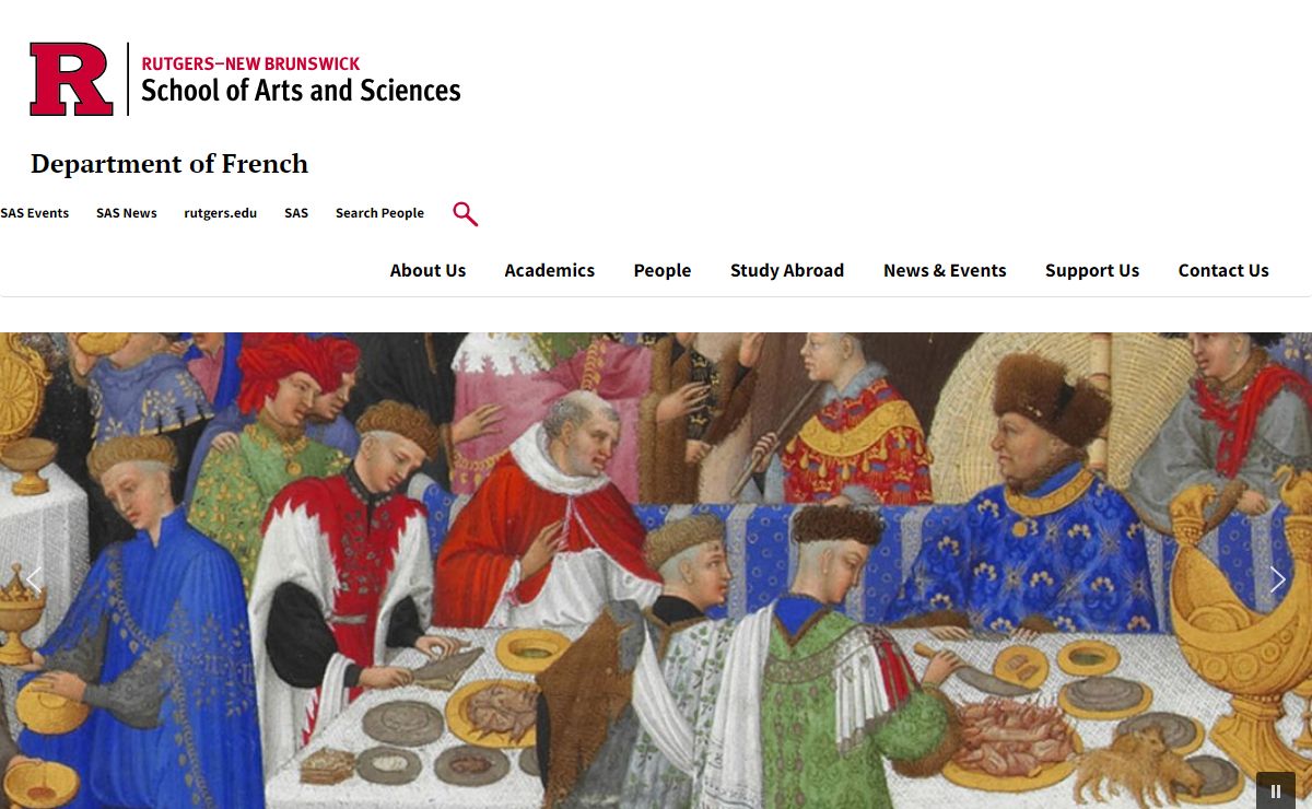 Department of French | School of Arts and Sciences - Rutgers, The State University of New Jersey