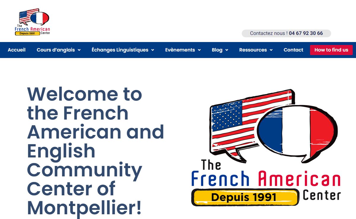 Apprendre anglais Montpellier avec le French American Center