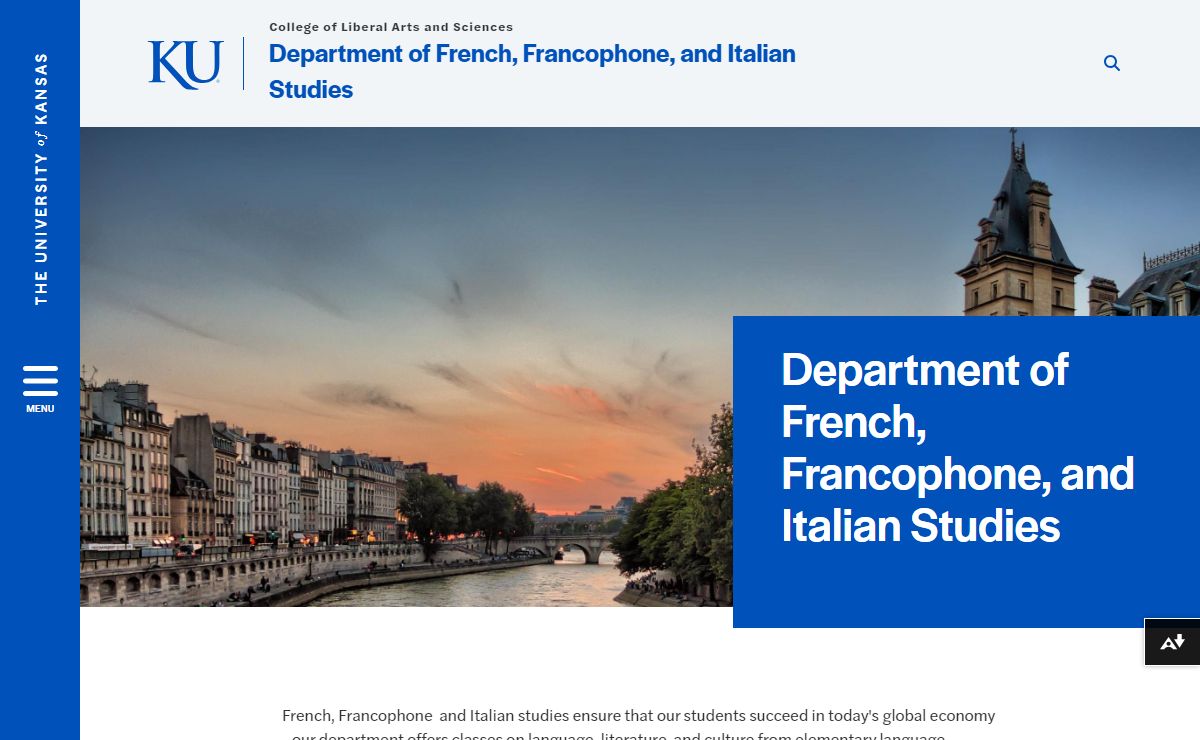 Department of French, Francophone & Italian Studies | Department of French, Francophone, and Italian Studies