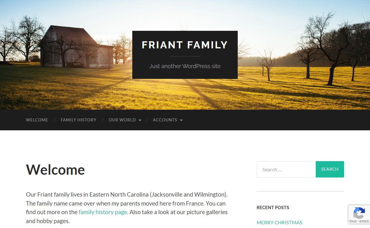 Friant Family – Just another WordPress site