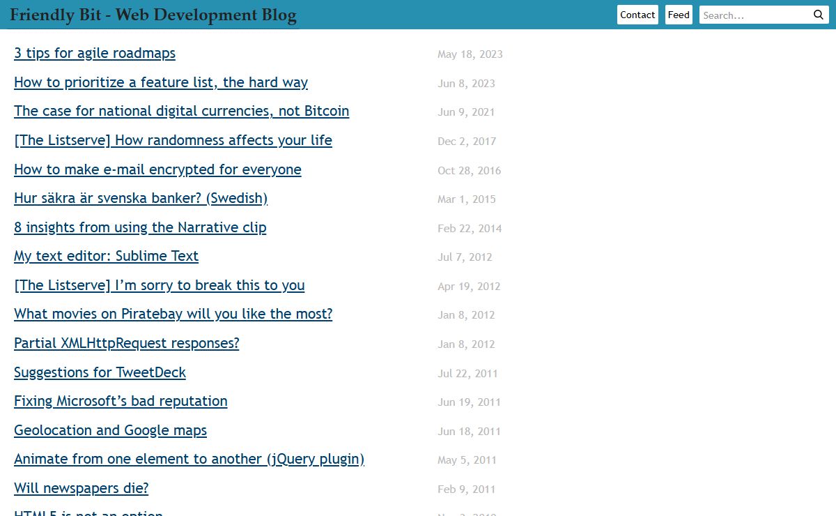 Friendly Bit - Web Development Blog