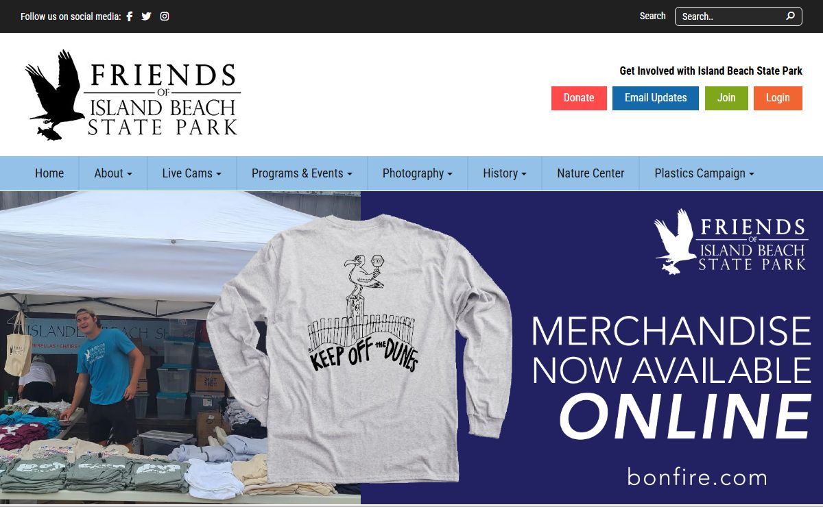 Friends of Island Beach State Park – Enhance interpretive, educational, recreational and research programs!