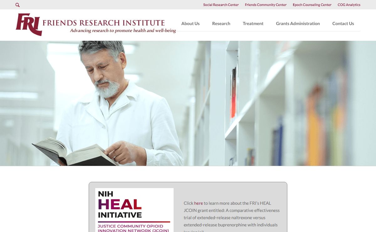 Friends Research Institute – Advancing research to promote health and well-being