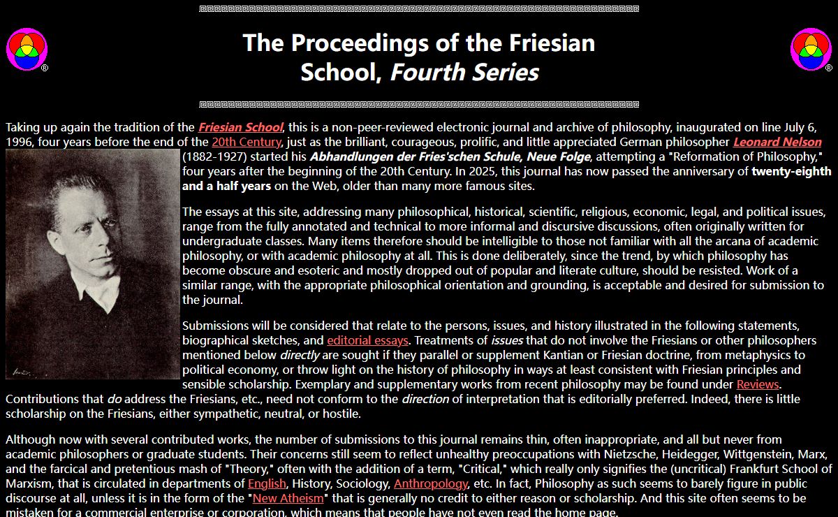 The Proceedings of the Friesian School