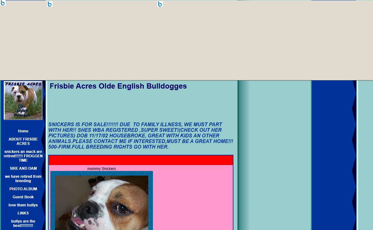 Frisbie Acres Olde English Bulldogges