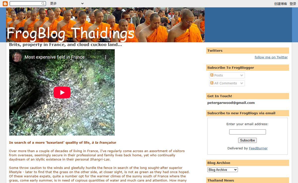 FrogBlog - Thaidings