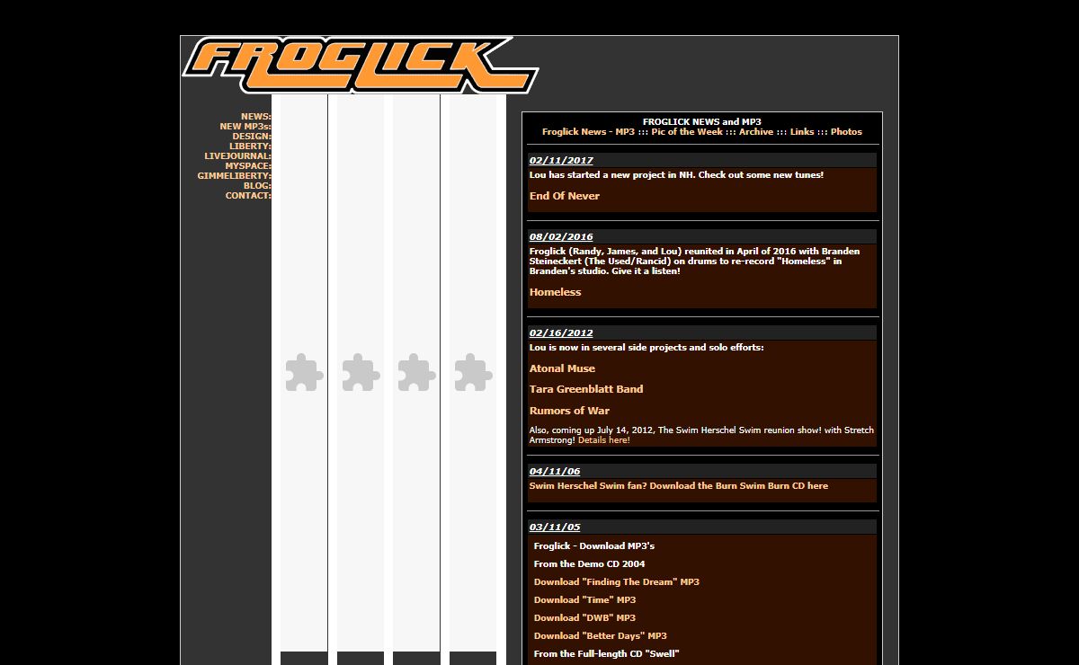 Froglick - mp3 ska mp3 punk mp3 metal mp3 funk mp3 hardcore mp3 unsigned diy band