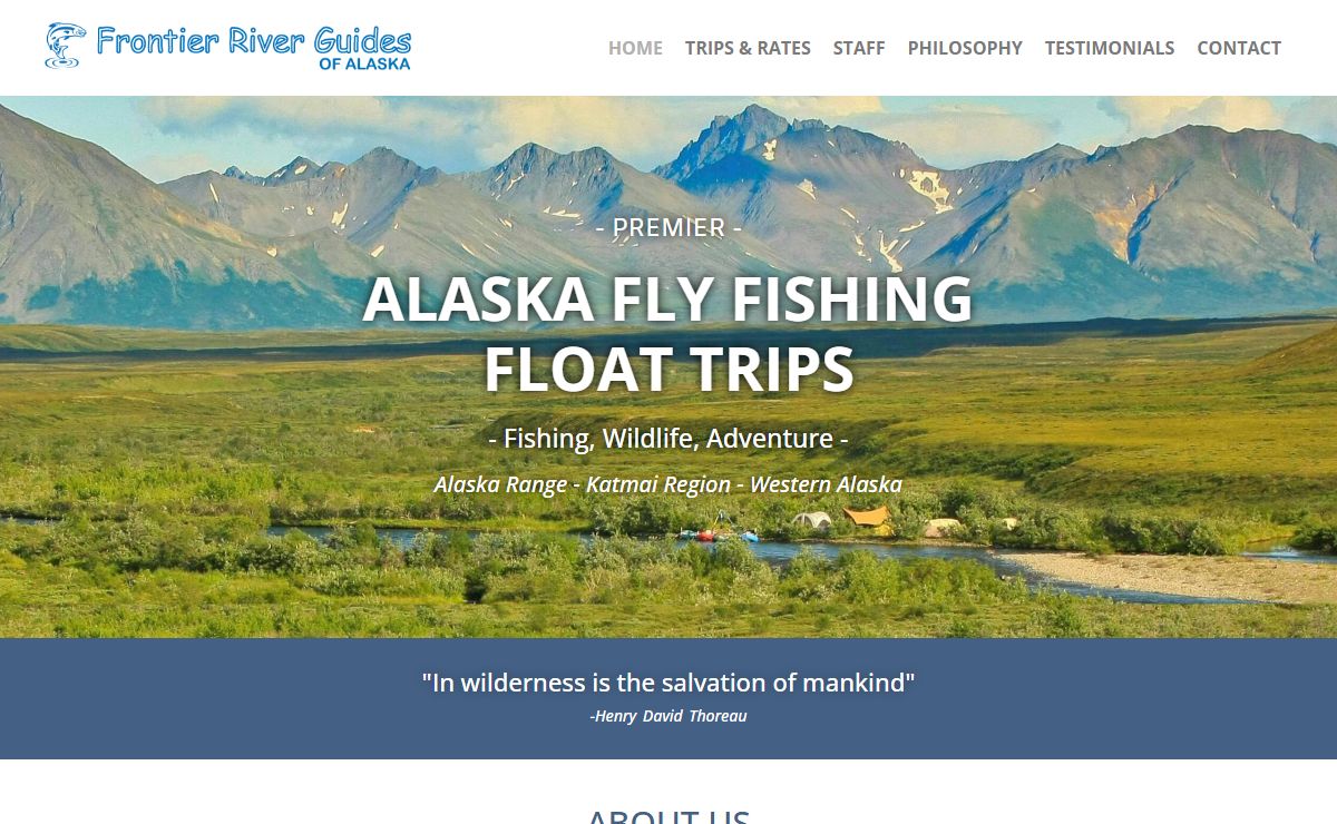 Frontier River Guides - Alaska Fly Fishing Float Trips