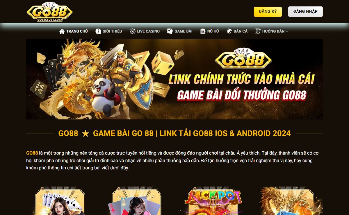 Go88 ⭐️ Game Bài Go 88 | Link Tải Go88 IOS & Android 2024