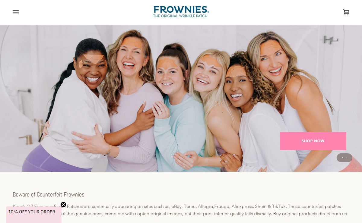 FROWNIES Facial Patches Wrinkle Remedy Described As Natural BOTOX® – Frownies UK