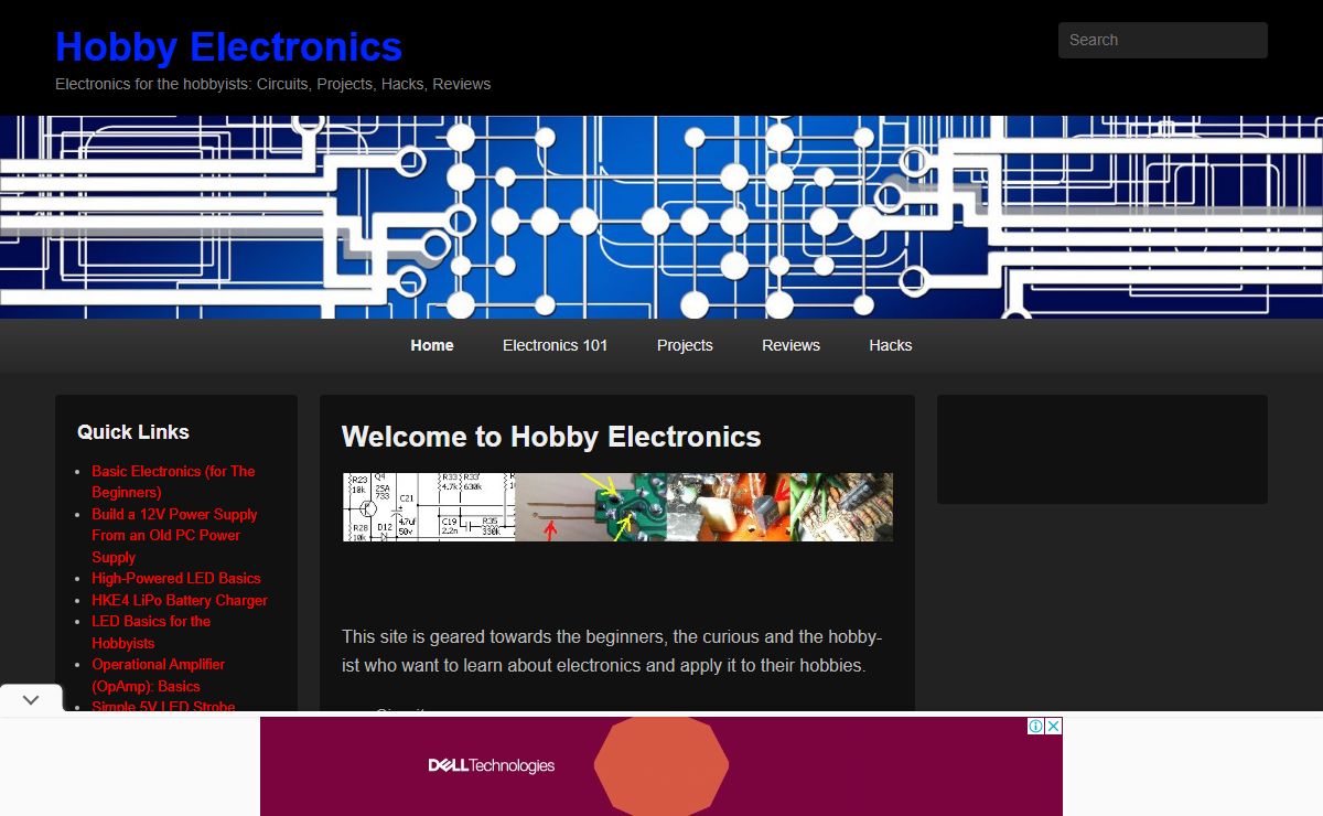 Hobby Electronics – Electronics for the hobbyists: Circuits, Projects, Hacks, Reviews
