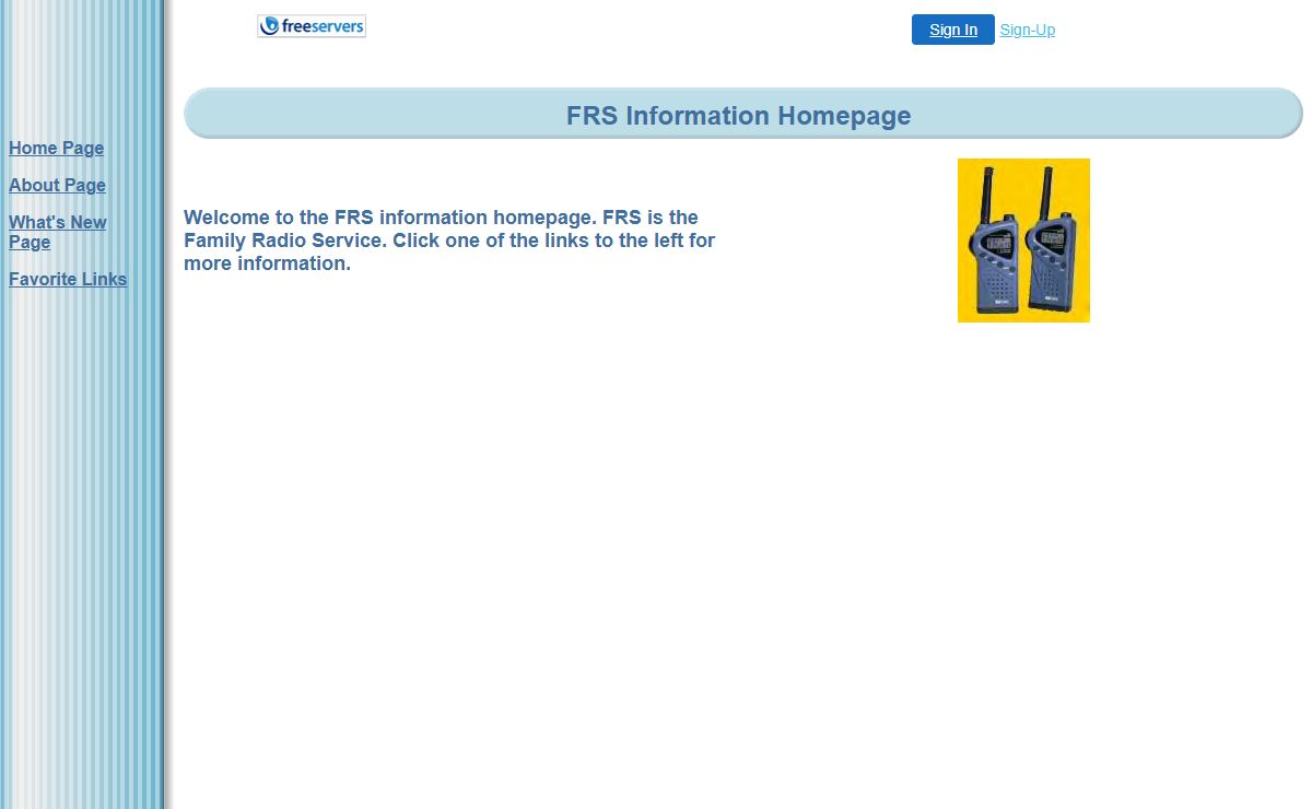 FRS Radio Website