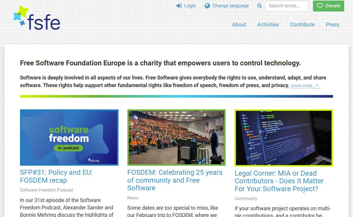 FSFE - Free Software Foundation Europe