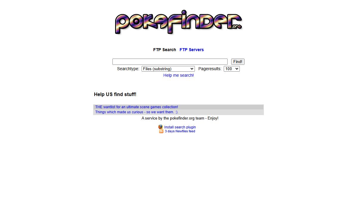 C64 FTP Search @ pokefinder.org