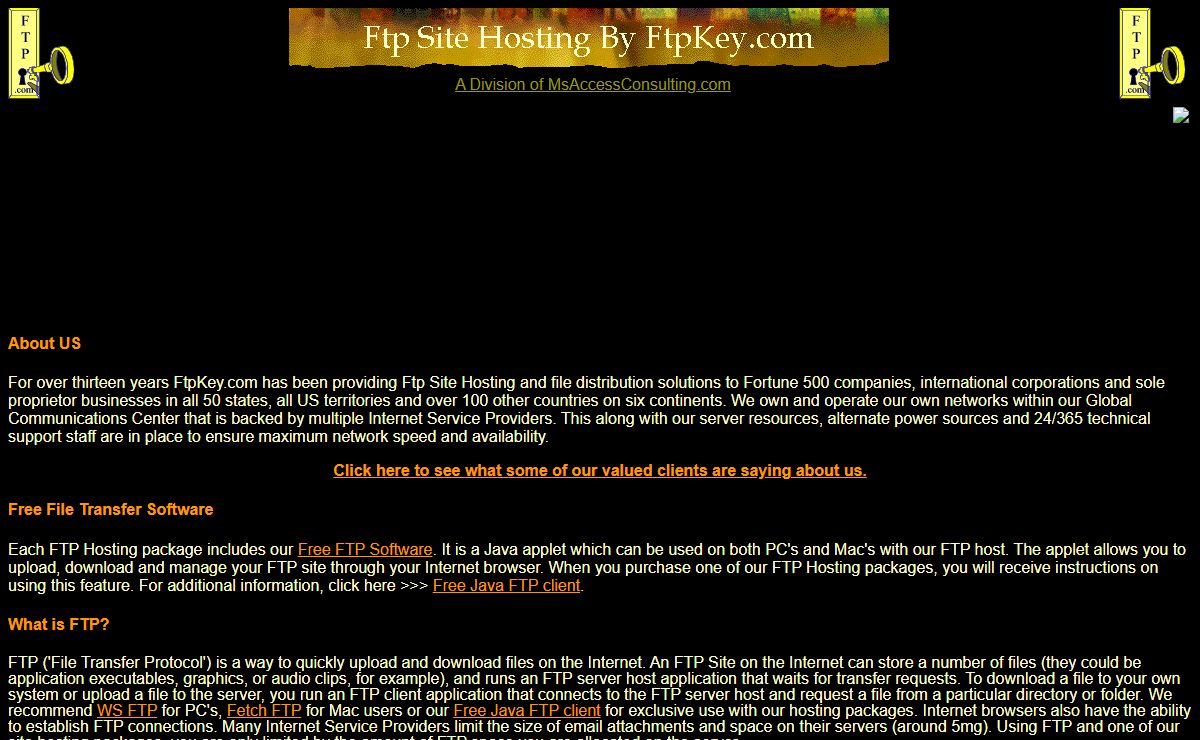FTP Hosting - FTP Host - FTP Server - FTP Site - FTP Storage - FTP Space - FTP - FTP Site Hosting