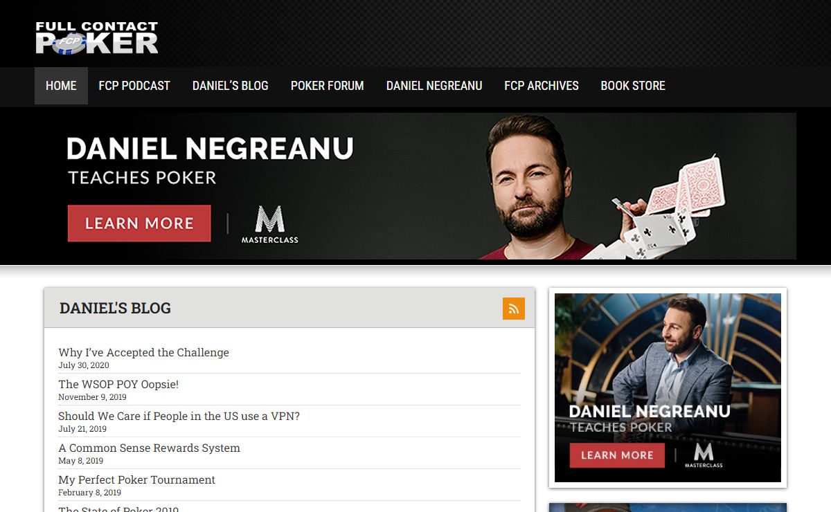 Professional Poker Player | Daniel Negreanu's Poker Community
