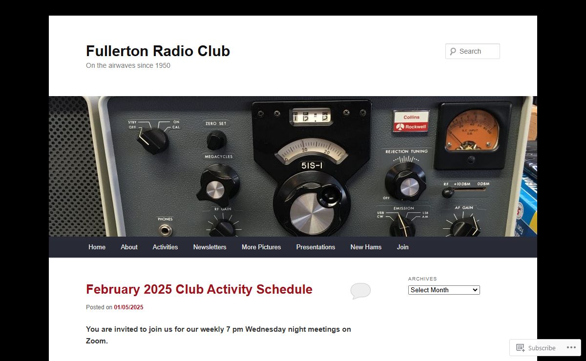 Fullerton Radio Club | On the airwaves since 1950