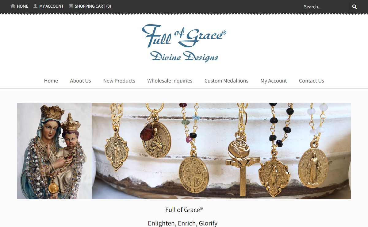 Stylish Christian Jewelry With Vintage Heirloom Medallions from Full of Grace Divine Designs