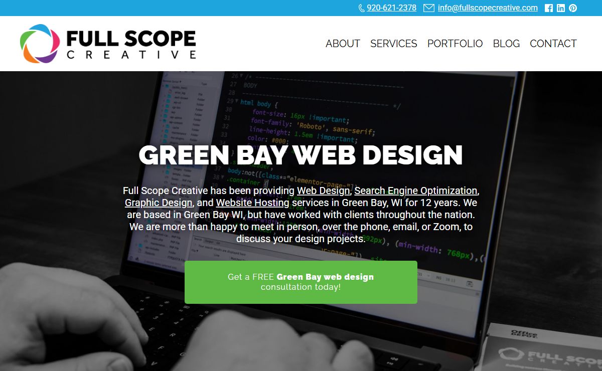 Green Bay web design, graphic design, website hosting, SEO