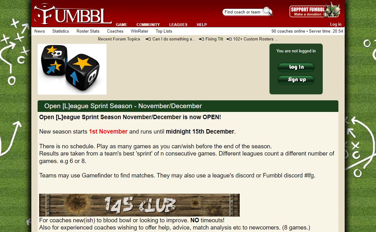 FUMBBL :: Online Blood Bowl League