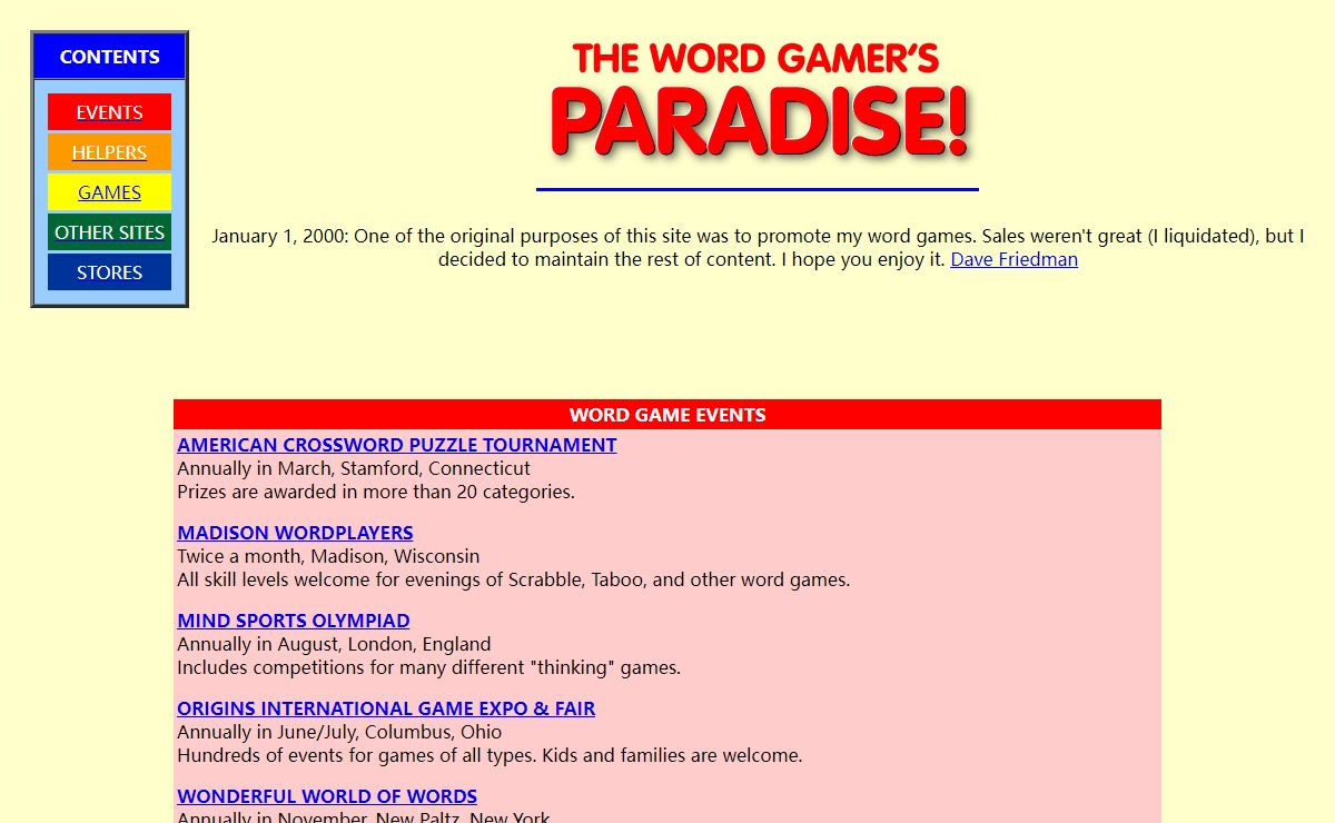 Word Gamer's Paradise!